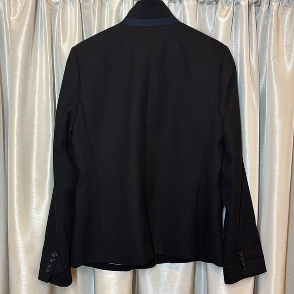 J. CREW BLACK REGENT BLAZER SIZE 12 WOOL JACKET OFFICECORE FALL PREPPY - Picture 2 of 5